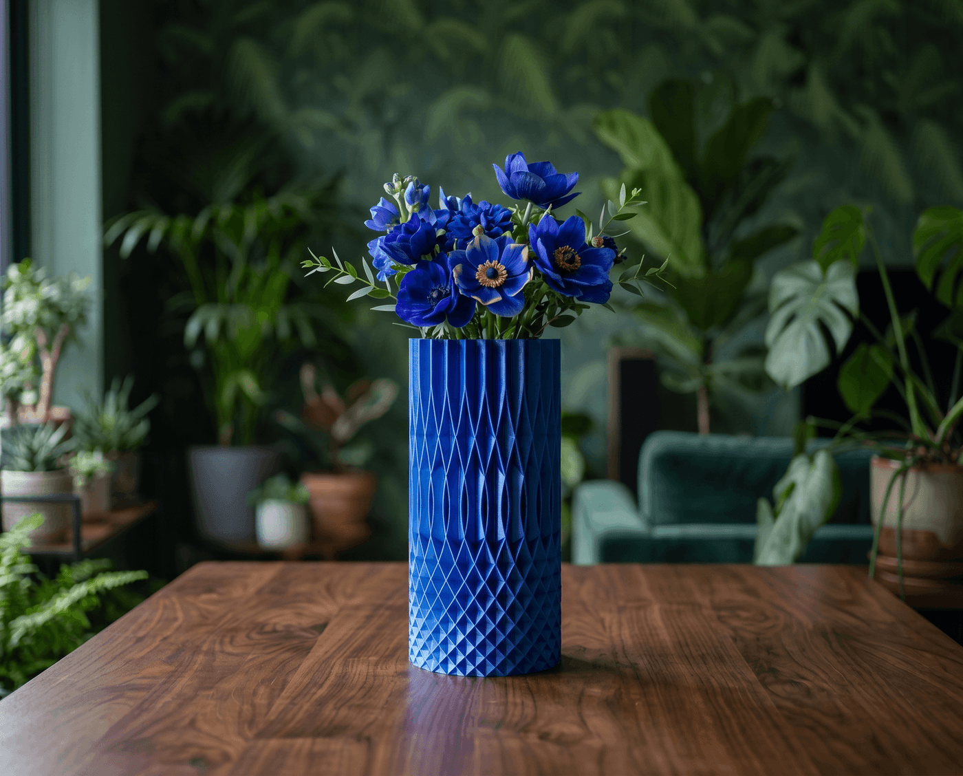 Blaue Vase
